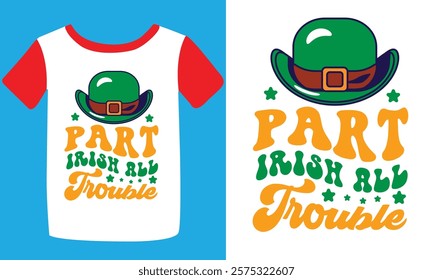 St. Patrick's day typography t-shirt design