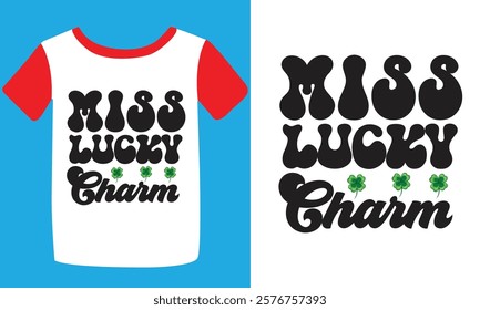 St. Patrick's day typography t-shirt design