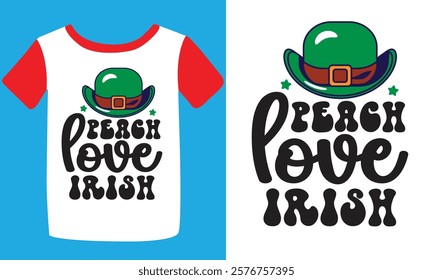 St. Patrick's day typography t-shirt design