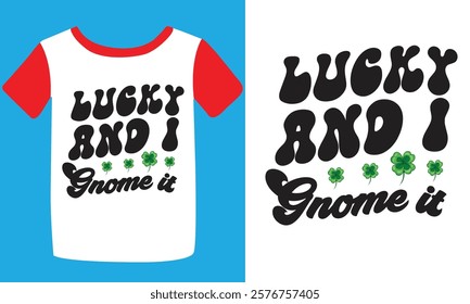 St. Patrick's day typography t-shirt design