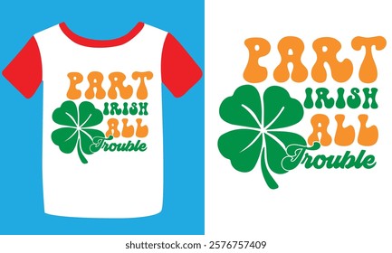 St. Patrick's day typography t-shirt design