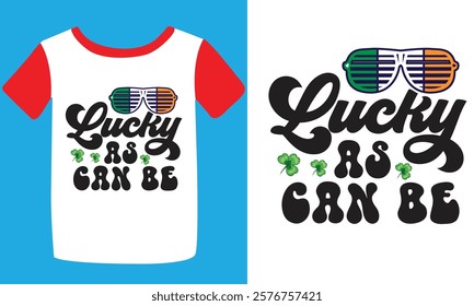 St. Patrick's day typography t-shirt design