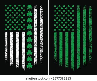 St. Patrick's Day With USA Flag Design