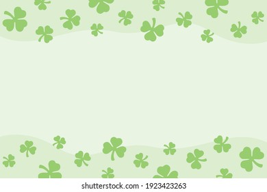 St patrick's day vector concept: Clover pattern background