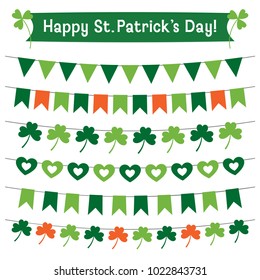 St. Patricks Day vector decoration set