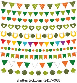 St. Patrick's Day vector decoration set