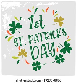 St Patrick's day vector design for T shirt or other uses.