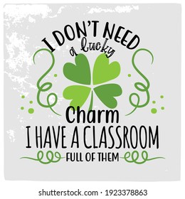 St Patrick's day vector design for T shirt or other uses.