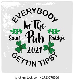 St Patrick's day vector design for T shirt or other uses.