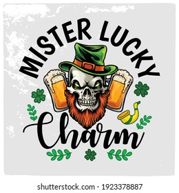St Patrick's day vector design for T shirt or other uses.