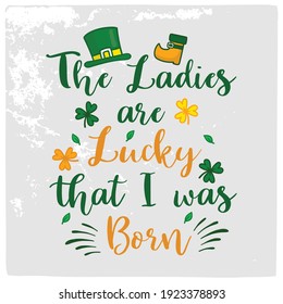 St Patrick's Day Vektordesign für T-Shirt oder andere Verwendungen.