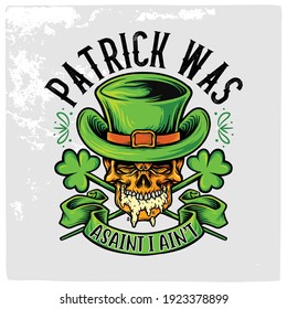 St Patrick's day vector design for T shirt or other uses.