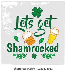 St Patrick's day vector design for T shirt or other uses.