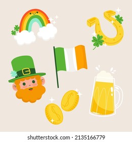 St. Patrick's Day vector design elements set