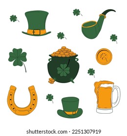 St. Patrick's Day. St. Patrick's Day vector design elements set.