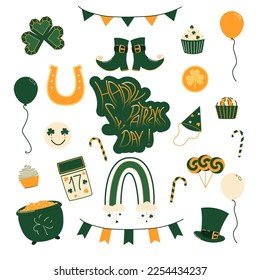 St. Patrick's Day vector design elements set