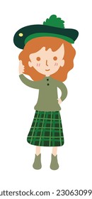 St. Patrick's Day. St. Patrick's Day vector design elements illustration.  Isolated object on white background.
