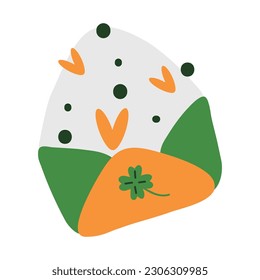 St. Patrick's Day. St. Patrick's Day vector design elements illustration.  Isolated object on white background.