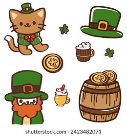 St. Patrick's Day vector design elements item.