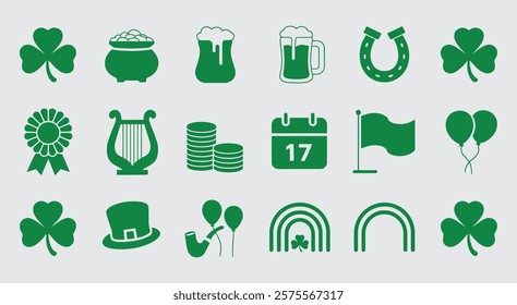 St. Patrick's Day vector design illustrations elements