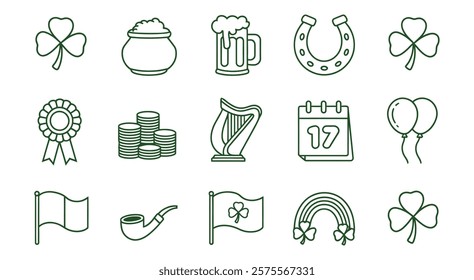 St. Patrick's Day vector design illustrations elements