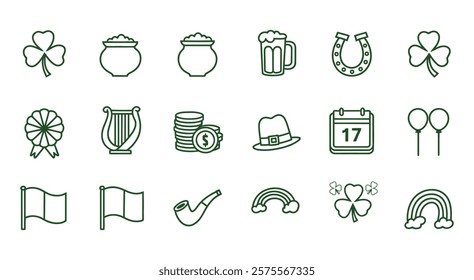 St. Patrick's Day vector design illustrations elements