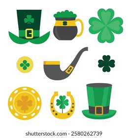 ST Patrick's Day Vector Design Elements Set 2025