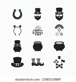 St. Patrick's Day vector design elements set illustration