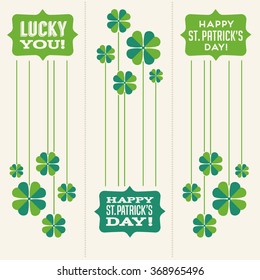 St. Patrick's Day vector design elements for banners, greeting cards, invitations