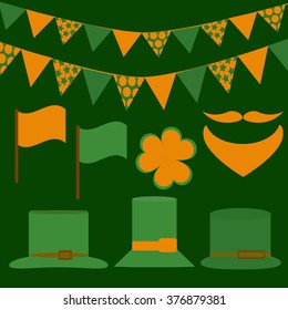 St. Patrick's Day vector design elements set