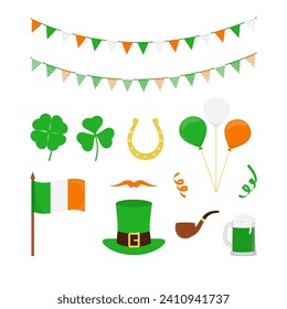 St. Patrick's Day vector elements set