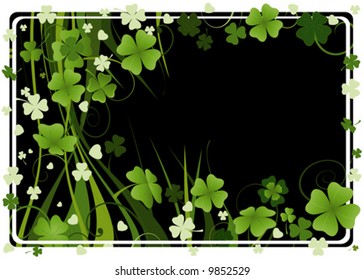 St. Patrick's Day, vector frame