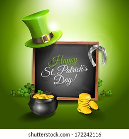 St. Patrick's Day - vector greeting card 