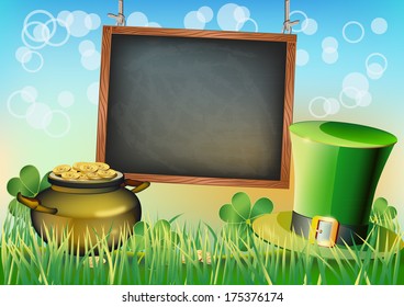 St. Patrick's Day - vector greeting card 