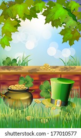 St. Patrick's Day - vector greeting card 