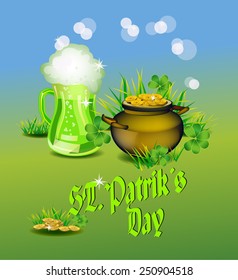St. Patrick's Day - vector greeting card