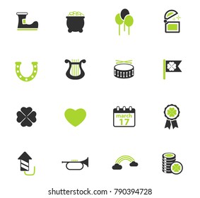 st patricks day vector icons for web and user interface design