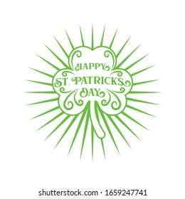 St. Patrick's Day Vector Illustration. Happy St. Patrick's Day vector flat design template for background, banner, poster, greeting card. Happy St. Patrick's Holiday celebration.