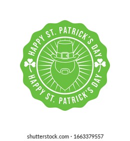 St. Patrick's Day Vector Illustration. Happy St. Patrick's Day vector flat design template for background, banner, poster, greeting card. Happy St. Patrick's Holiday celebration.