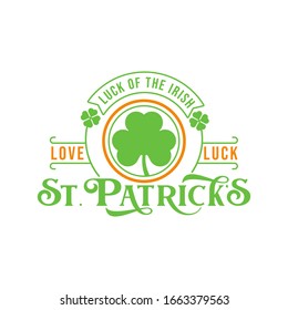 St. Patrick's Day Vector Illustration. Happy St. Patrick's Day vector flat design template for background, banner, poster, greeting card. Happy St. Patrick's Holiday celebration.