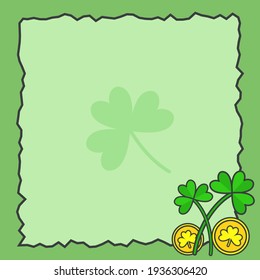 St. Patrick's Day vector. Memo designfor st. patrick day with flat style