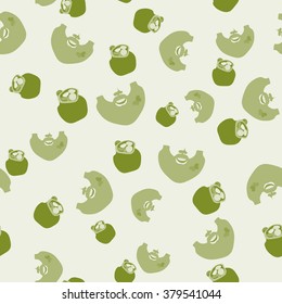 St. Patrick's day vector seamless background with beards and pots.