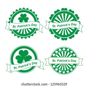 St. Patrick's Day vector stamps
