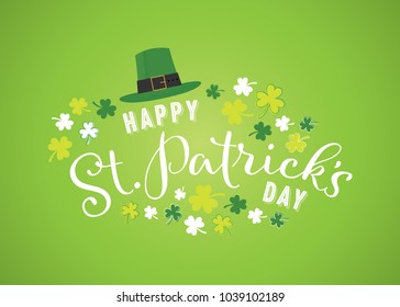 St. Patrick's Day Vector Text Background