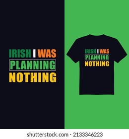 St Patrick's day vector t-shirt design