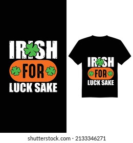 St Patrick's day vector t-shirt design