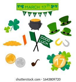 St. Patrick's Day Vectors  elements set