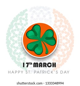 St. Patricks Day vintage holiday badge design. Vector illustration EPS10 - Vector