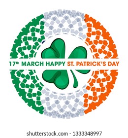 St. Patricks Day vintage holiday badge design. Vector illustration EPS10 - Vector