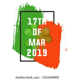 St. Patricks Day vintage holiday badge design. Vector illustration EPS10 - Vector